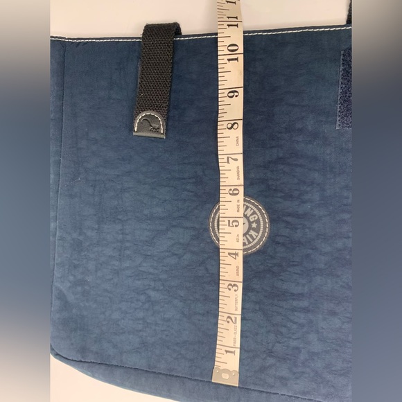 KIPLING blue laptop bag sleeve clutch nylon- padded. Universal bag. Multi use - Picture 8 of 11